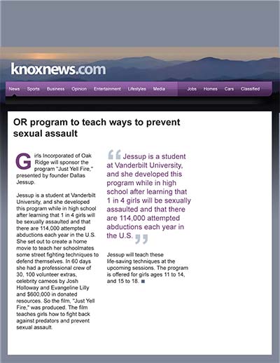 OR program to teach ways to prevent sexual assault