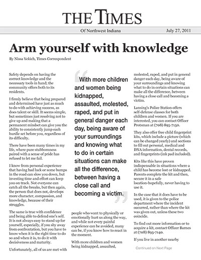 Arm yourself with knowledge