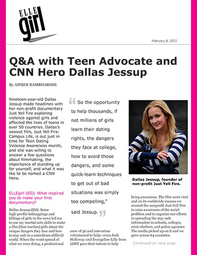 Q&A with Teen Advocate and CNN Hero Dallas Jessup