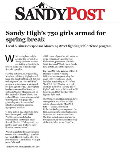 Sandy High's 750 girls armed for spring break