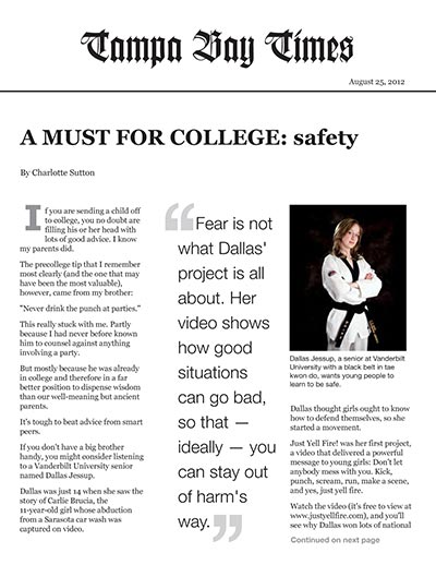 A Must for College: safety