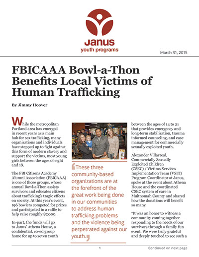 FBICAAA Bowl-a-Thon Benefits Local Victims of Human Trafficking