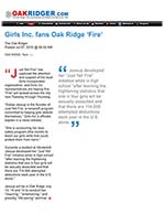 Girls Inc. fans Oak Ridge 'Fire'