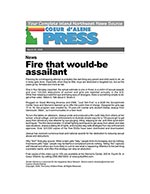 Fire that would-be assailant